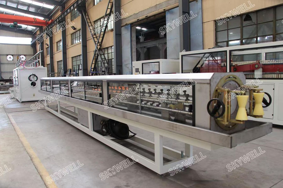 20-110mm HDPE Coil Pipe Machine testing for our South Africa Customer-SKYWELL Machinery 20-110mm HDPE Coil Pipe Machine testing for our South Africa Customer-SKYWELL Machinery