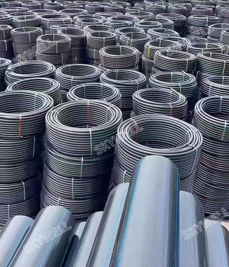 20-110mm HDPE Coil Pipe Machine testing for our South Africa Customer-SKYWELL Machinery 20-110mm HDPE Coil Pipe Machine testing for our South Africa Customer-SKYWELL Machinery