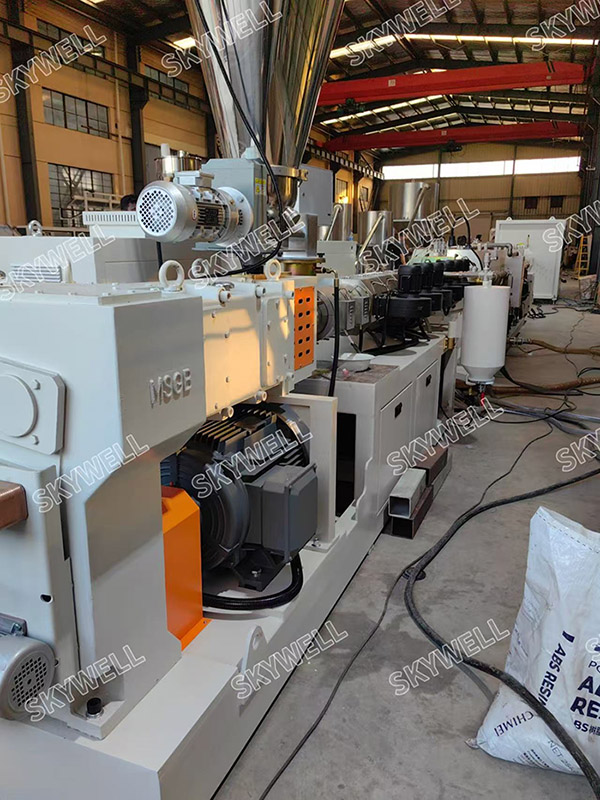 50- 250mm PVC Pipe Machine(Parallel Twin Screw Extruder) for our Saudi Arabia Customer-SKYWELL Machinery 50- 250mm PVC Pipe Machine(Parallel Twin Screw Extruder) for our Saudi Arabia Customer-SKYWELL Machinery