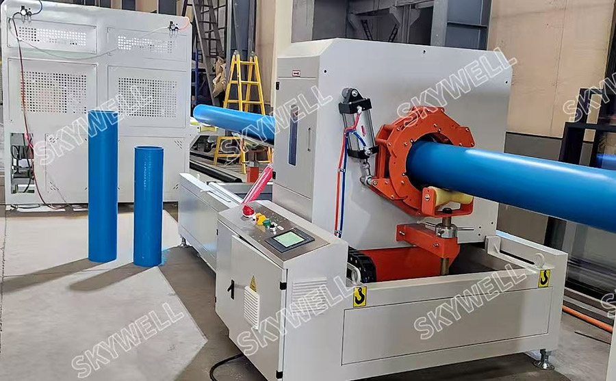 50- 250mm PVC Pipe Machine(Parallel Twin Screw Extruder) for our Saudi Arabia Customer-SKYWELL Machinery 50- 250mm PVC Pipe Machine(Parallel Twin Screw Extruder) for our Saudi Arabia Customer-SKYWELL Machinery