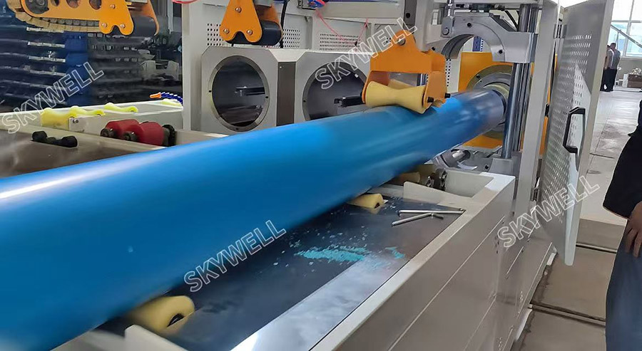 50- 250mm PVC Pipe Machine(Parallel Twin Screw Extruder) for our Saudi Arabia Customer-SKYWELL Machinery 50- 250mm PVC Pipe Machine(Parallel Twin Screw Extruder) for our Saudi Arabia Customer-SKYWELL Machinery